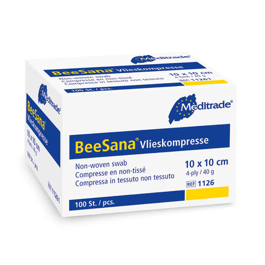 Meditrade BeeSana® - Vlieskompresse, unsteril, 100 Stück